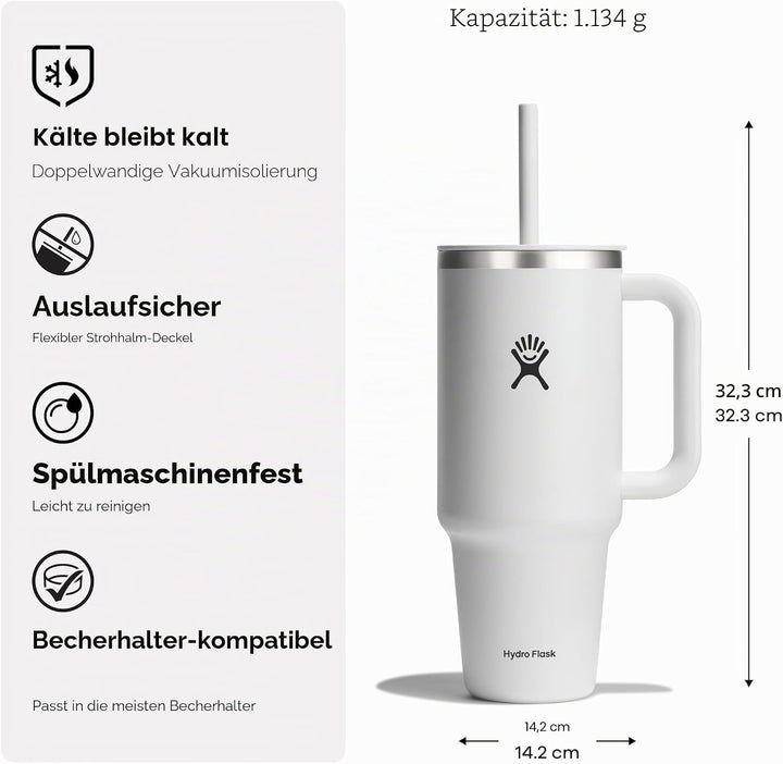 Hydro Flask Indigo Allround-Reisebecher, 1,1 l Blau, Blau