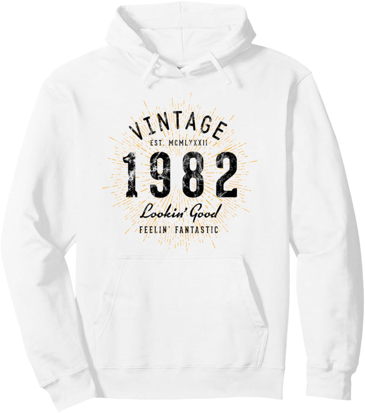 Vintage Geburtstag geboren 1982 Pullover Hoodie