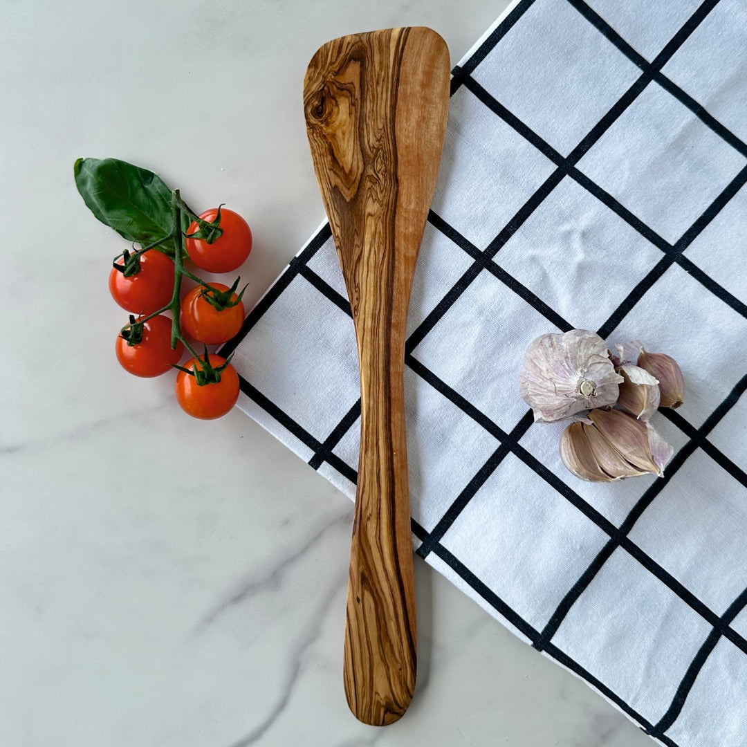 Handgefertigtes Olivenholz Küchenhelfer-Set, 30 cm, mit Aufbewahrungstopf, 3 oder 5 Teile (3), 3