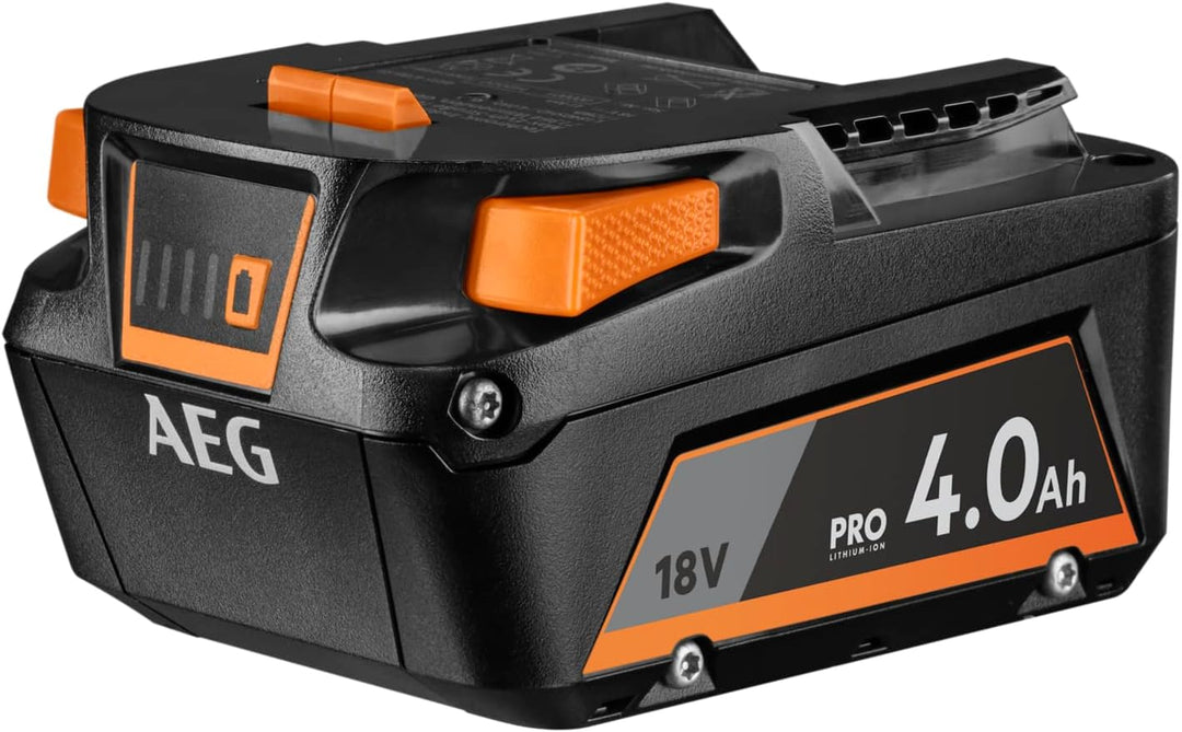 AEG - Set mit 2 Akkus 4 Ah 18 V (PRO18V) und Ladegerät, Lieferung in Aufbewahrungstasche – SETLL1840