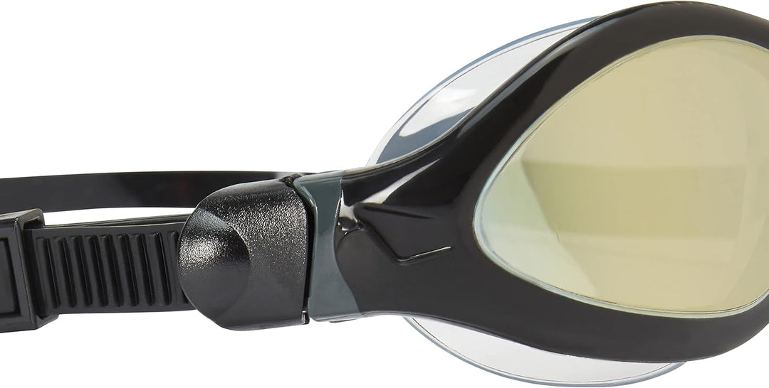 Zoggs Unisex Tiger Lsr+ Spiegel Schwimmbrille für Erwachsene Einheitsgrösse Schwarz/Grau/Spiegelgold