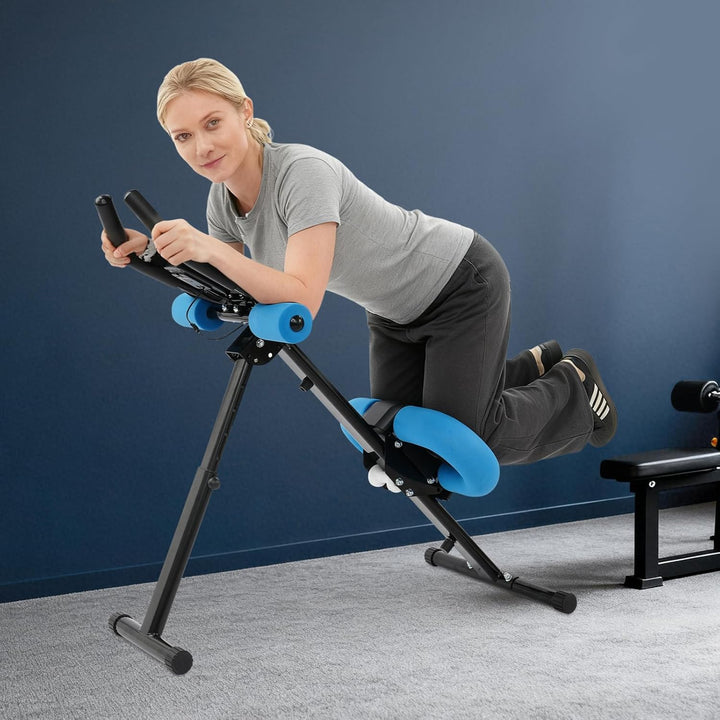 Bauchtrainer für Zuhause, Bauchmuskeltrainer Abdominalmaschine, Klappbar Bauchmuskeltraining Multifu