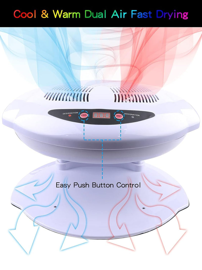 Kalolary 400W Nageltrockner, Hot und Cold Air Nageltrockner Automatischer Sensor Nagellack Trocknen