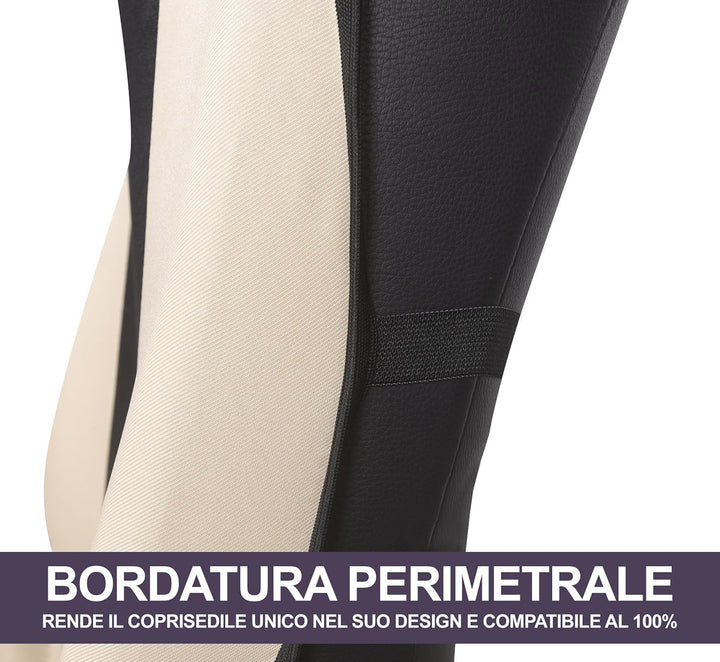 Rebeca Shop® Auto-Sitzbezüge Kompatibel für Smart | Hergestellt in Italien | Set Vordersitzbezüge Pa