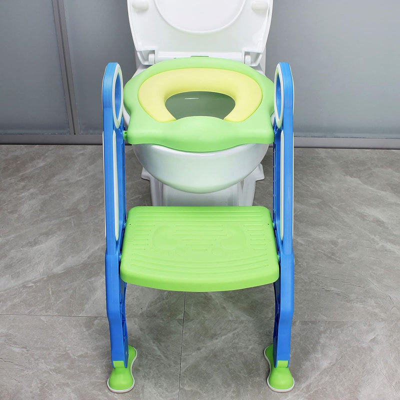 YRHome toilettensitz kinder toilettentrainer mit verstellbarer Treppe Klappbarer Toilettensitz Mit e