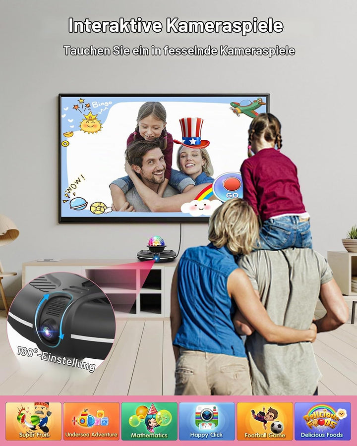 Interaktive Flanell-Tanzmatte mit Kamera für TV, rutschfeste Tanzmatte für Kinder Erwachsene Mädchen