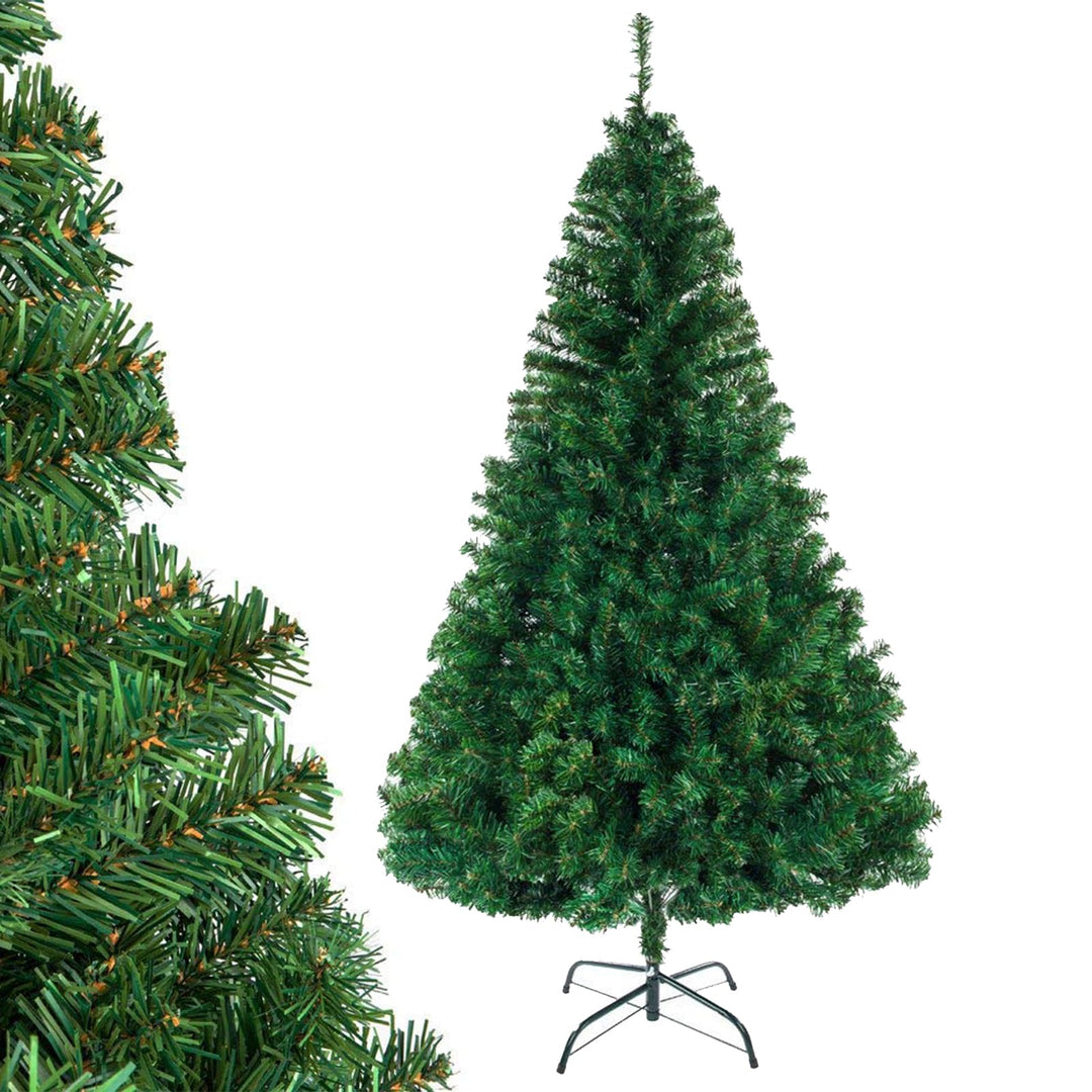 LEADZM 180/210/240cm Künstlicher Weihnachtsbaum, Tannenbaum künstlich mit Metallständer, Christbaum,