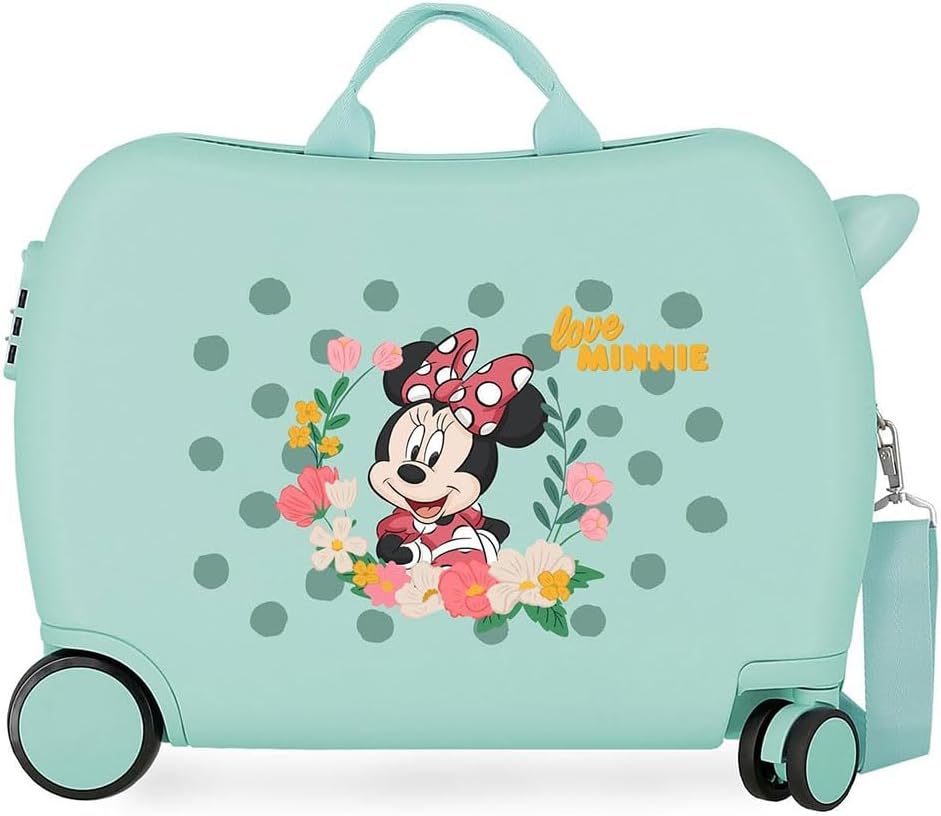 Disney Minnie Golden Days Kinderkoffer, 50 x 38 x 20 cm Kinderkoffer Türkis, Kinderkoffer Türkis