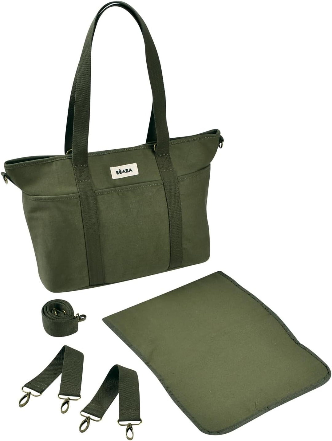 BÉABA Wickeltasche Baby Madrid 22L – Wickeltasche im Tote-Format, Unisex für Mama und Papa, 11 Fäche