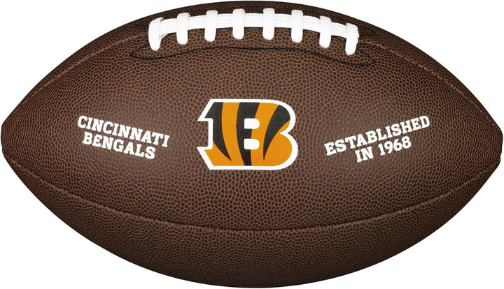 Wilson American Football NFL TEAM LOGO, Offizielle Grösse, Mischleder OFFICIAL Cincinnati Bengals, O