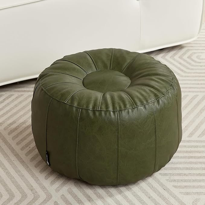 Louis Donné wasserdicht ungefüllt Pouf Ottoman für Fussruhe DIY Kunstleder Marokkanisch Retro Stytle