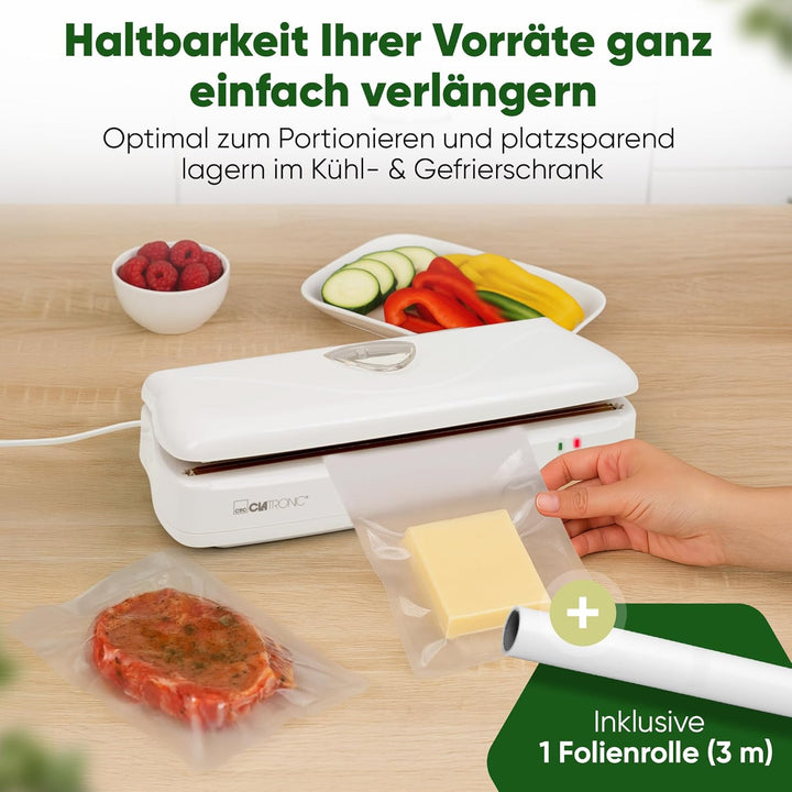 Clatronic Vakuumiergerät/Folienschweissgerät/Vakuumierer/Schweissgerät FS 3261; für Sous Vide; elekt