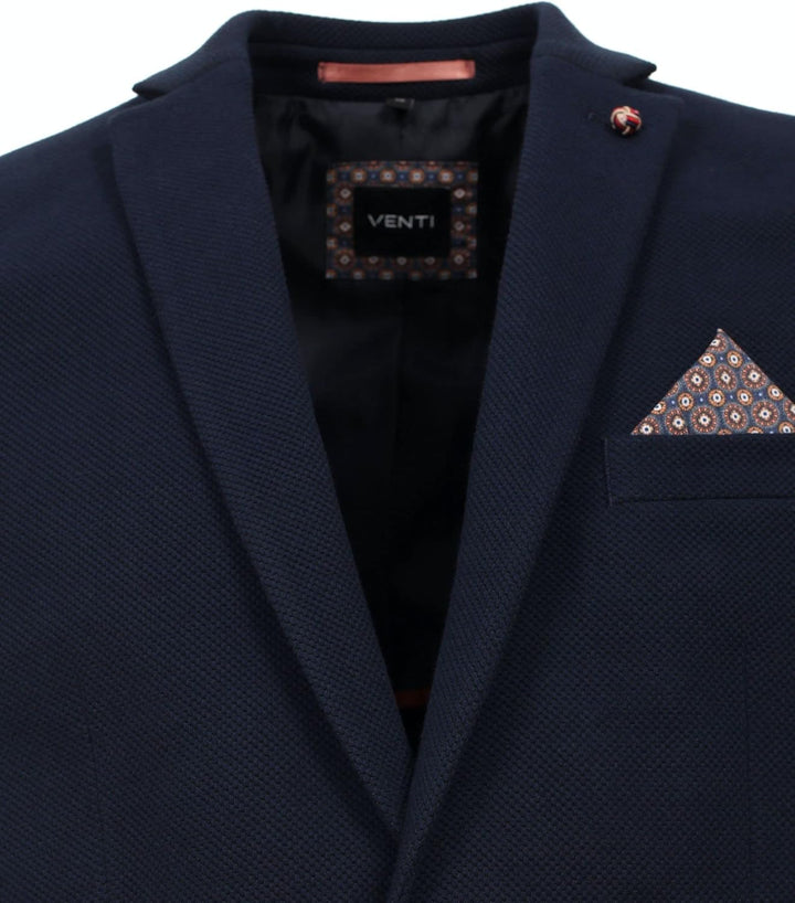 Venti Sakko Langarm Reverskragen Struktur Navy 48 Navy, 48 Navy