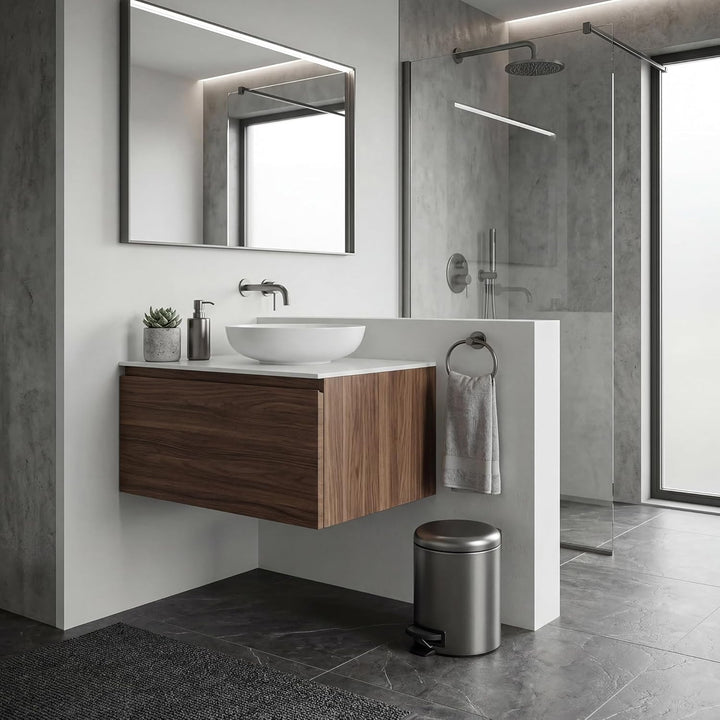 Gedy Potty Treteimer mit Deckel, 5 l, Gun Metal
