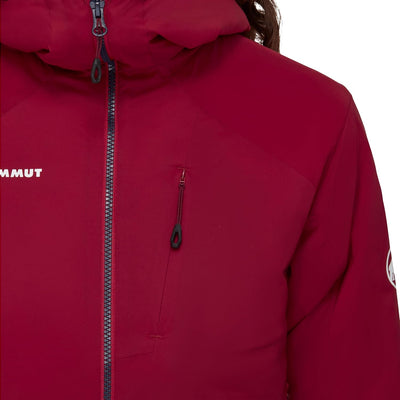 Mammut Damen Rime in Flex Hooded Jacket Women Isolationsjacke mit Kapuze S blood red, S blood red