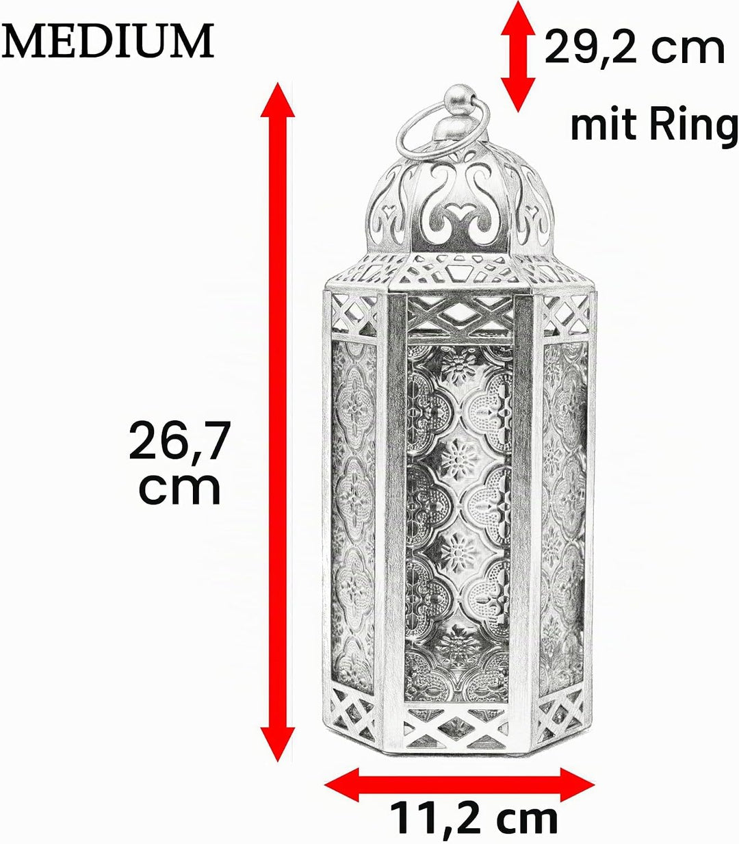 Vela Laternen, marokkanische Lampenlaternen, dekorative Kerzenhalter für drinnen und draussen, Gothi