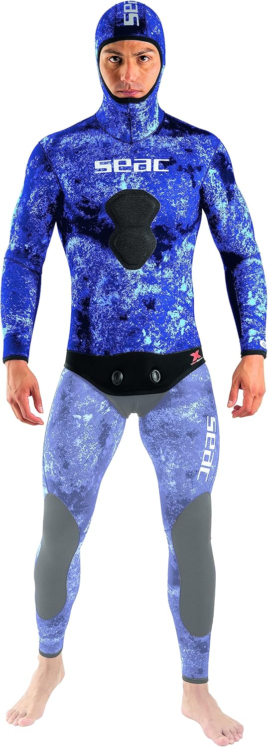 Seac Ghost Jacke aus 3 mm Ultrastretch Neopren mit eingearbeiteter Kapuze., XL