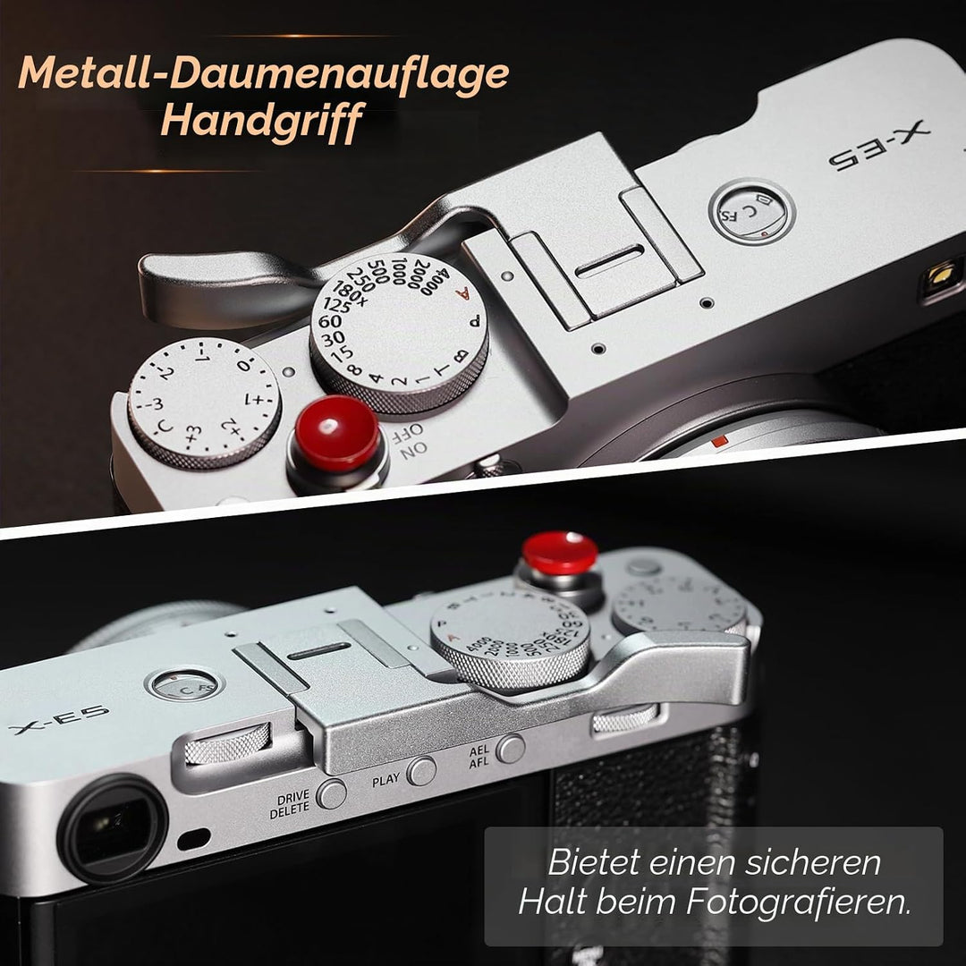 Haoge THB-XE5-S Daumen-Up-Griff für Fujifilm X-E5 Kameragehäuse, digitales Zubehör, Metall, Blitzsch