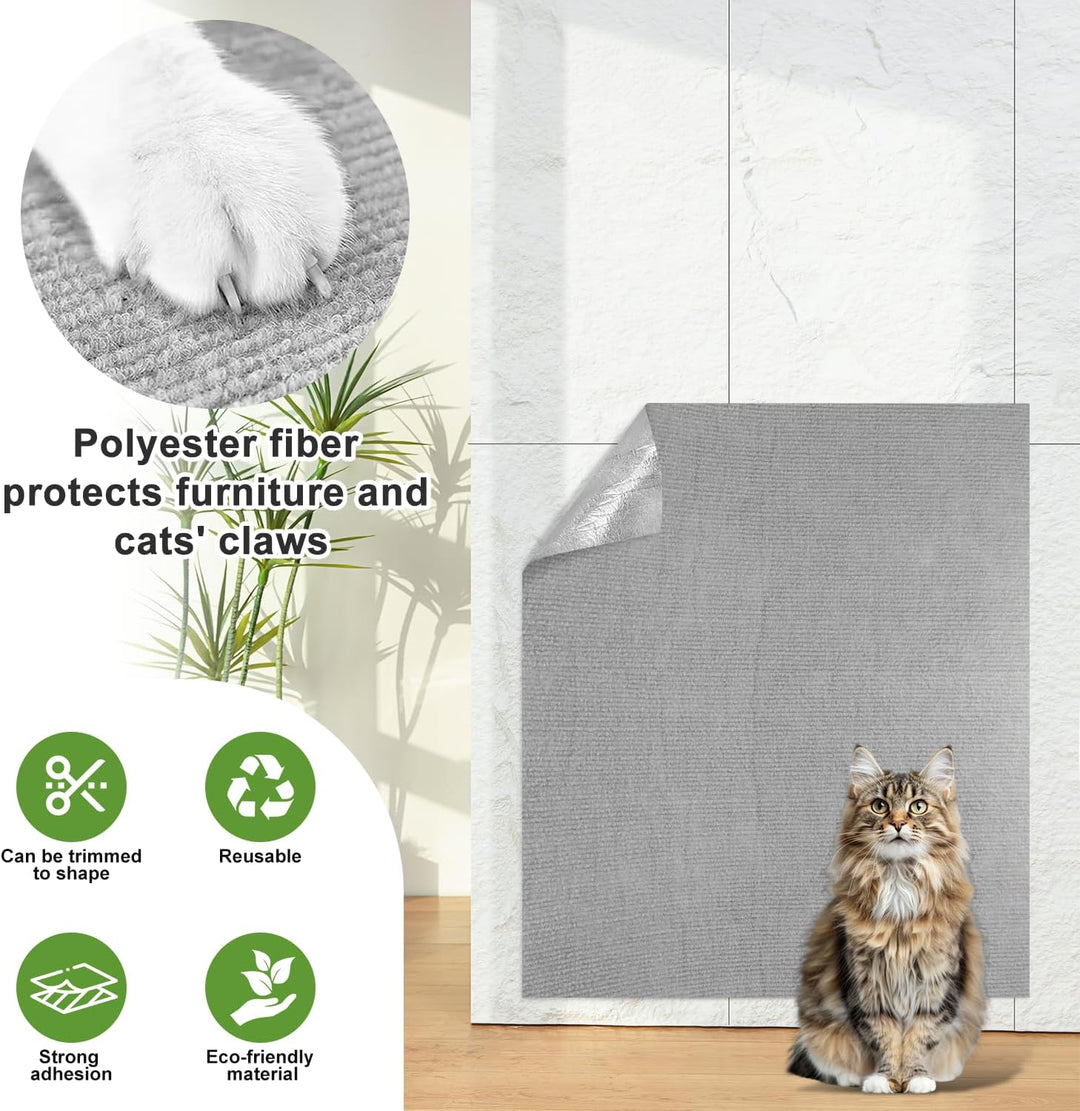Kratzschutz Katzen Kratzmatte 200x40cm Kratzteppich Selbstklebend Katze | Wand Selbstklebende Kratzw