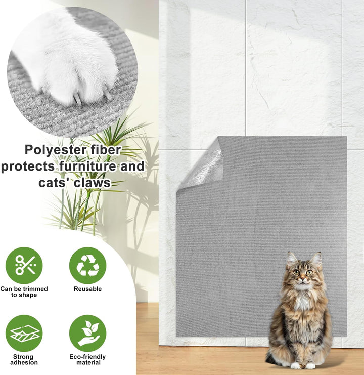 Kratzschutz Katzen Kratzmatte 200x40cm Kratzteppich Selbstklebend Katze | Wand Selbstklebende Kratzw