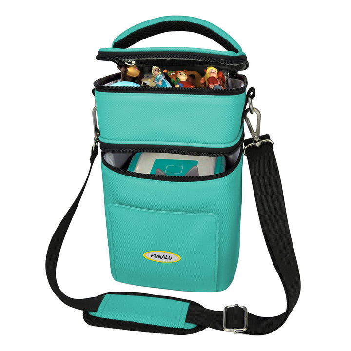 Punalu kompakte Tasche für die Toniebox und Zubehör mit Soundklappe, Platz für ca. 20 Tonies Hörfigu