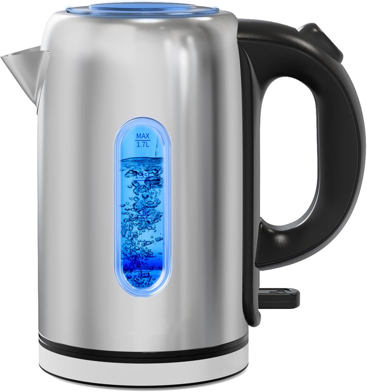 Hopzty Wasserkocher 1,7 Liter 2200 W | Wasserkocher mit automatischer & manueller Abschaltung | mit