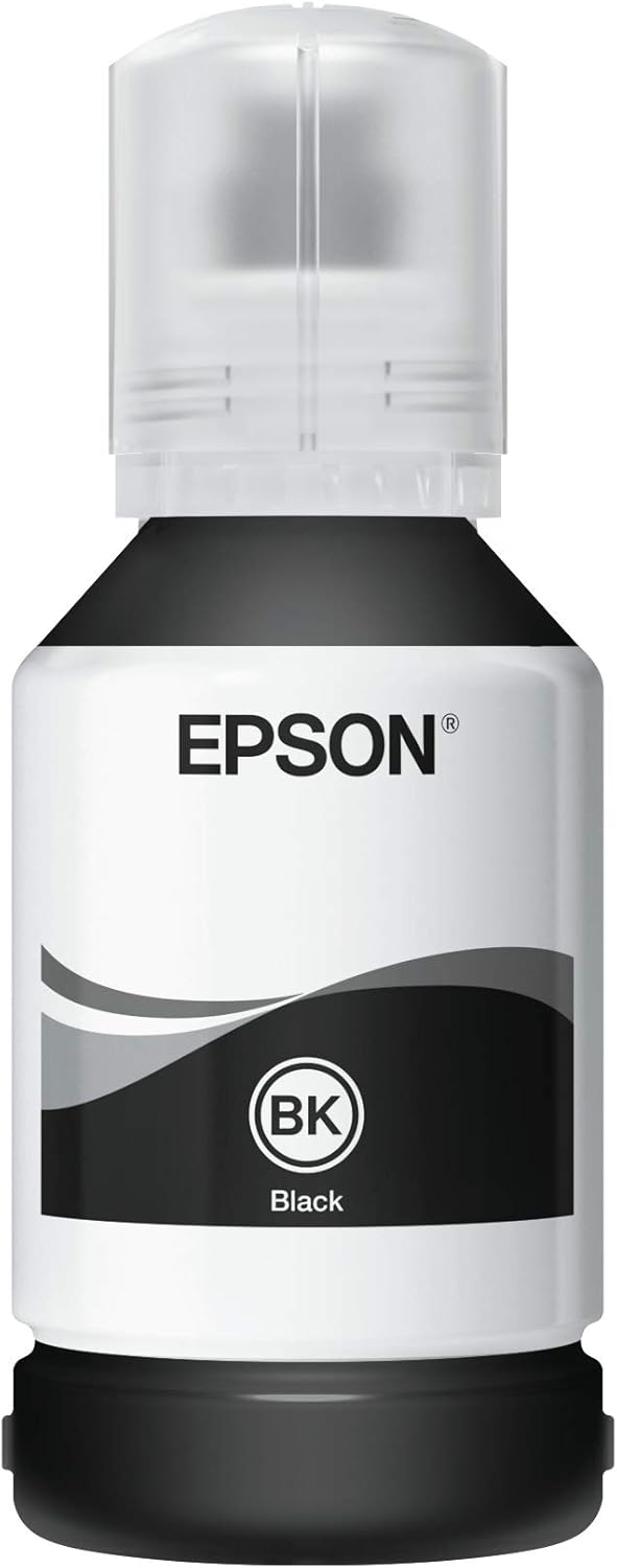 Epson EcoTank 111 Original Tintenflasche, Schwarz, Pigmenttinte (Packung mit 2) schwarz Flasche (Pac