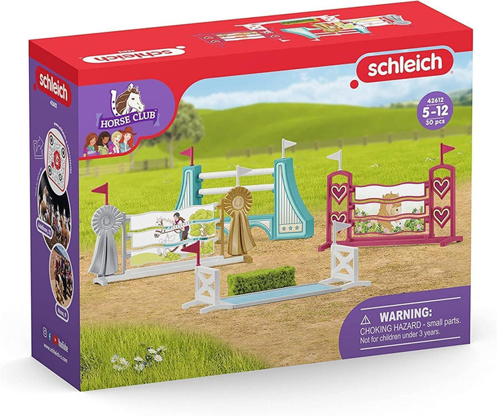 SCHLEICH 42641 Hochzeitskutsche, ab 5 Jahren, Horse Club - Spielset, 106 Teile &amp; 42612 Hindernisse Z