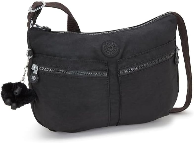 Kipling Womens IZELLAH Crossbody, Black Noir, 12x33x23 cm, Black Noir