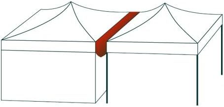 TOOLPORT 4 m Lange Verbindungsrinne Regenrinne Verbindung für Faltpavillons Pavillon Marktstand Falt