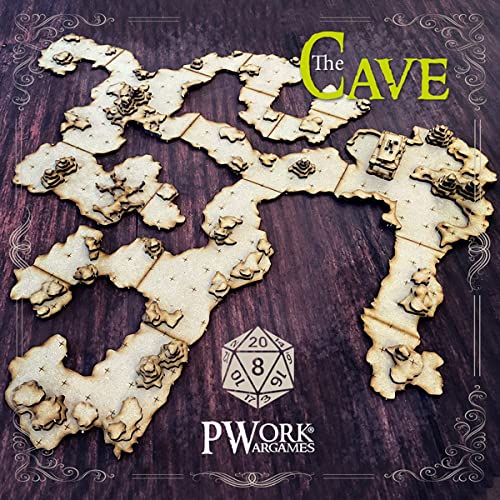 La Caverna – 3D-Taktische Karten, modular, aus MDF, 3 mm