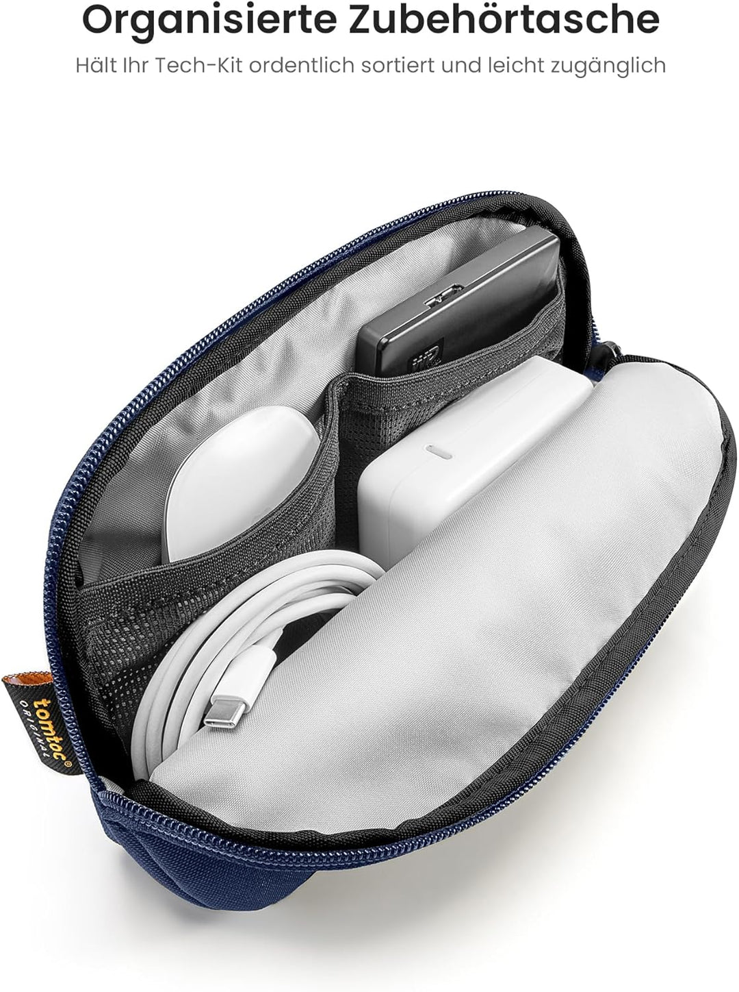 tomtoc 360° Tasche Hülle für 13 Zoll MacBook Air 2024-2018 M3/A3113 M2/A2681 M1/A2337, 13-Zoll MacBo