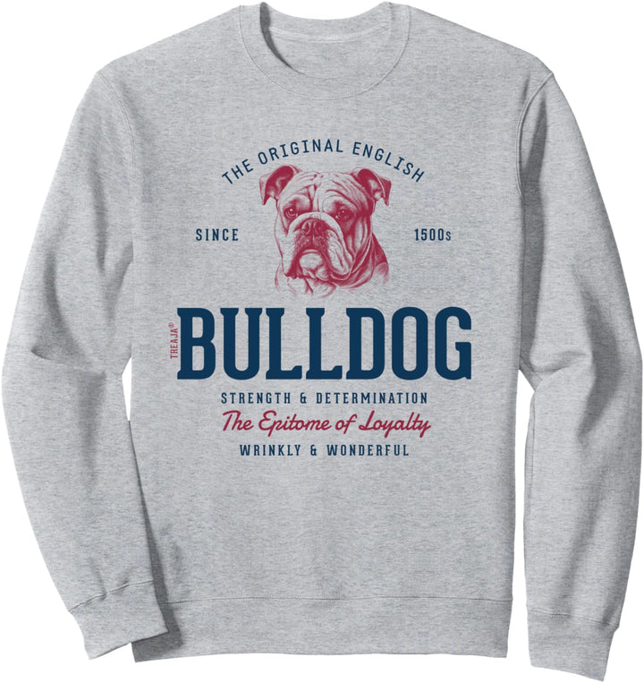 Retro-Stil Vintage Englische Bulldogge Sweatshirt