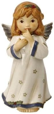 Goebel Weihnachtsdekoration Engelsfigur aus Porzellan hergestellt, Masse: 11 cm x 5.5 cm x 5 cm, 41-