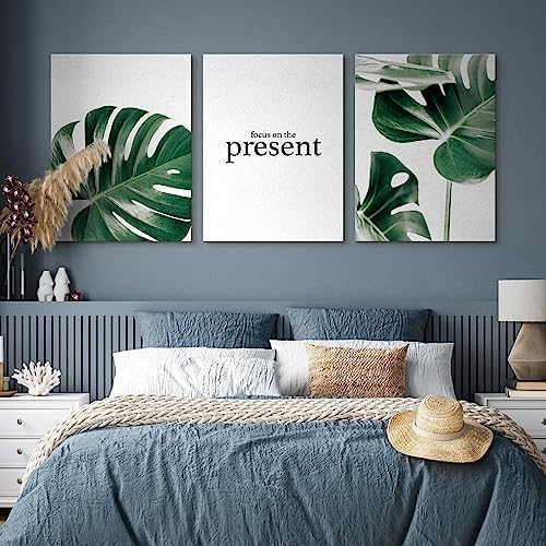Muralo - Wandbilder Set - Leinwand Bilder Set Aufhängefertig - Bilder für Wohnzimmer Schlafzimmer -