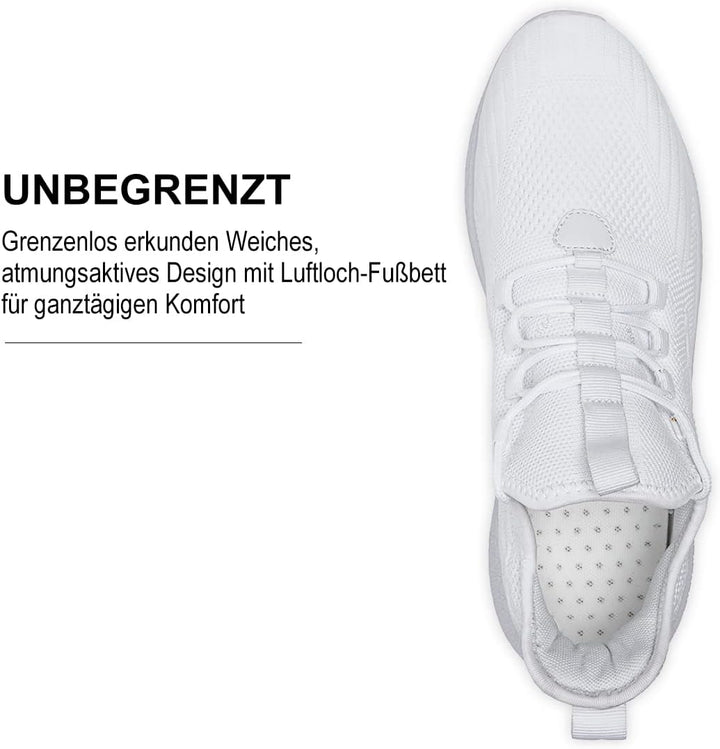 FUJEAK Herren Walkingschuhe Turnschuhe Fitnessstudio Sportschuhe Sneaker Running Tennis Schuhe Freiz