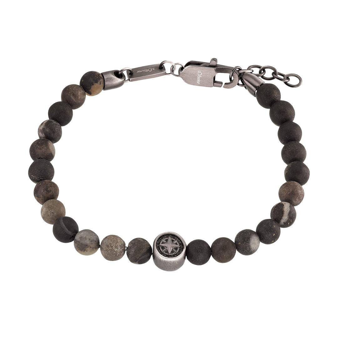 s.Oliver Armband Edelstahl Herren Armschmuck, Kommt in Schmuck Geschenk Box Beads, Beads
