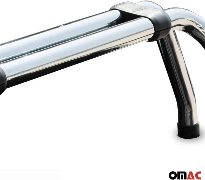 Überrollbügel Rollbar kompatibel mit VW Amarok Edelstahl | Auto Schutz 88mm