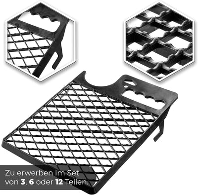 KADAX Abstreifgitter, Farbgitter aus Kunststoff, 30,5 x 23 cm, Malergitter für Farbe, Abtropfgitter,