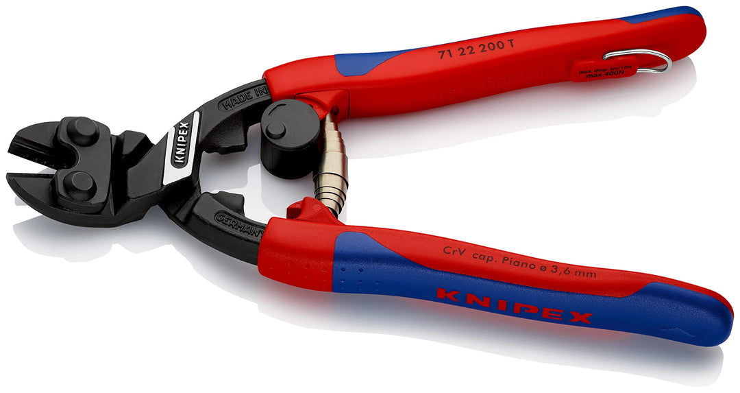 Knipex CoBolt® Kompakt-Bolzenschneider schwarz atramentiert, mit schlanken Mehrkomponenten-Hüllen, m