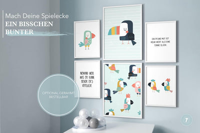 Papierschmiede® Bilder Kinderzimmer Kids Mood Poster Set Safari, Kinderzimmer Bilder Babyzimmer Deko