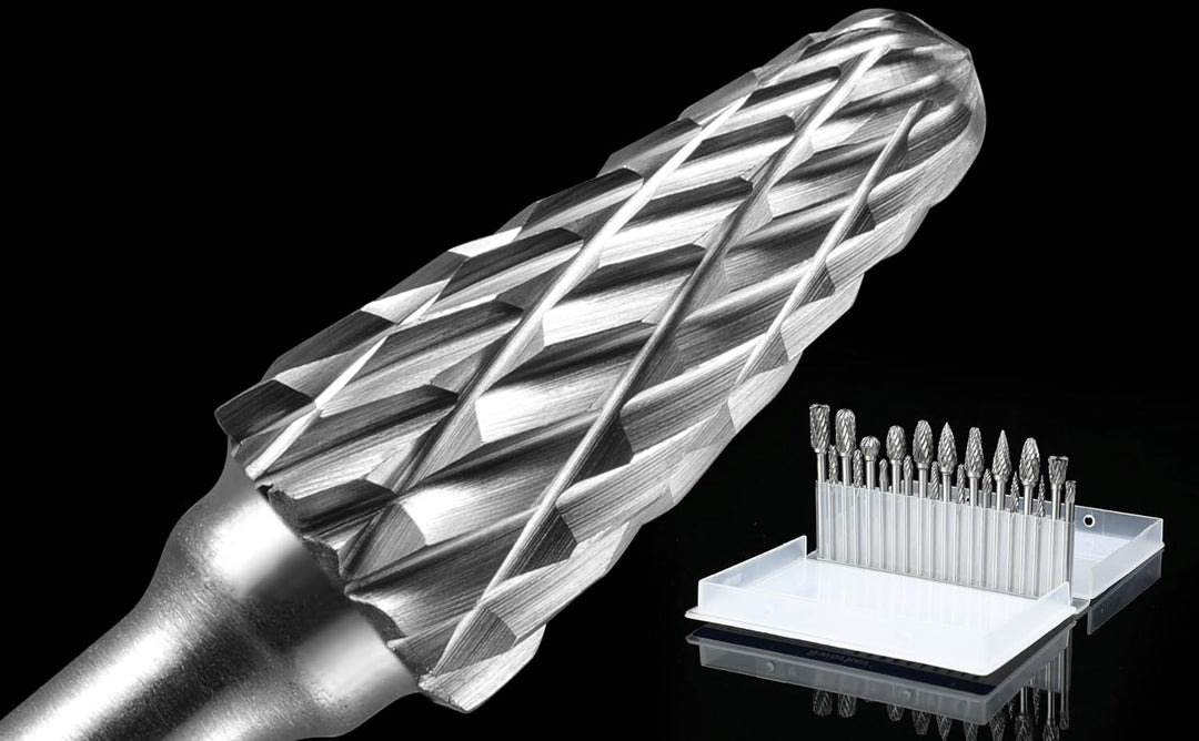 Sworker Hartmetall-Frässtift-Set, kompatibel mit Dremel 1/8 Zoll Schaft, 20 Stück, Schneideisen, Dre
