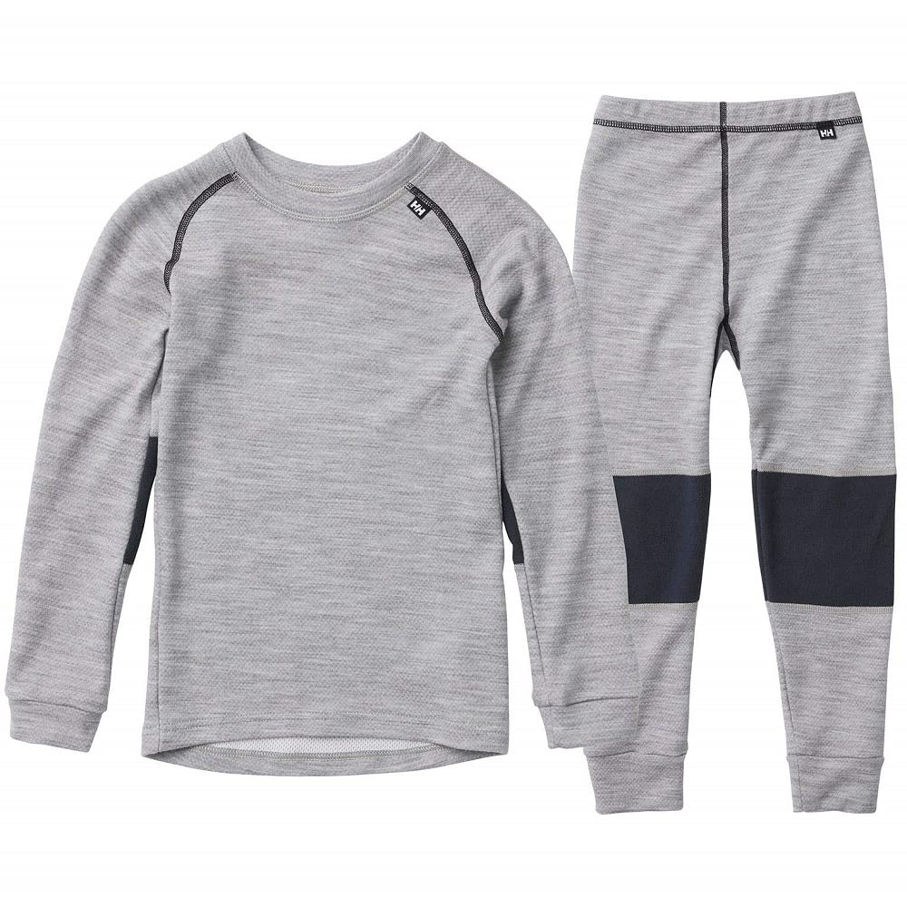Helly Hansen Unisex Kinder HH Lifa Merino Thermounterwäsche Set, 3 Grau