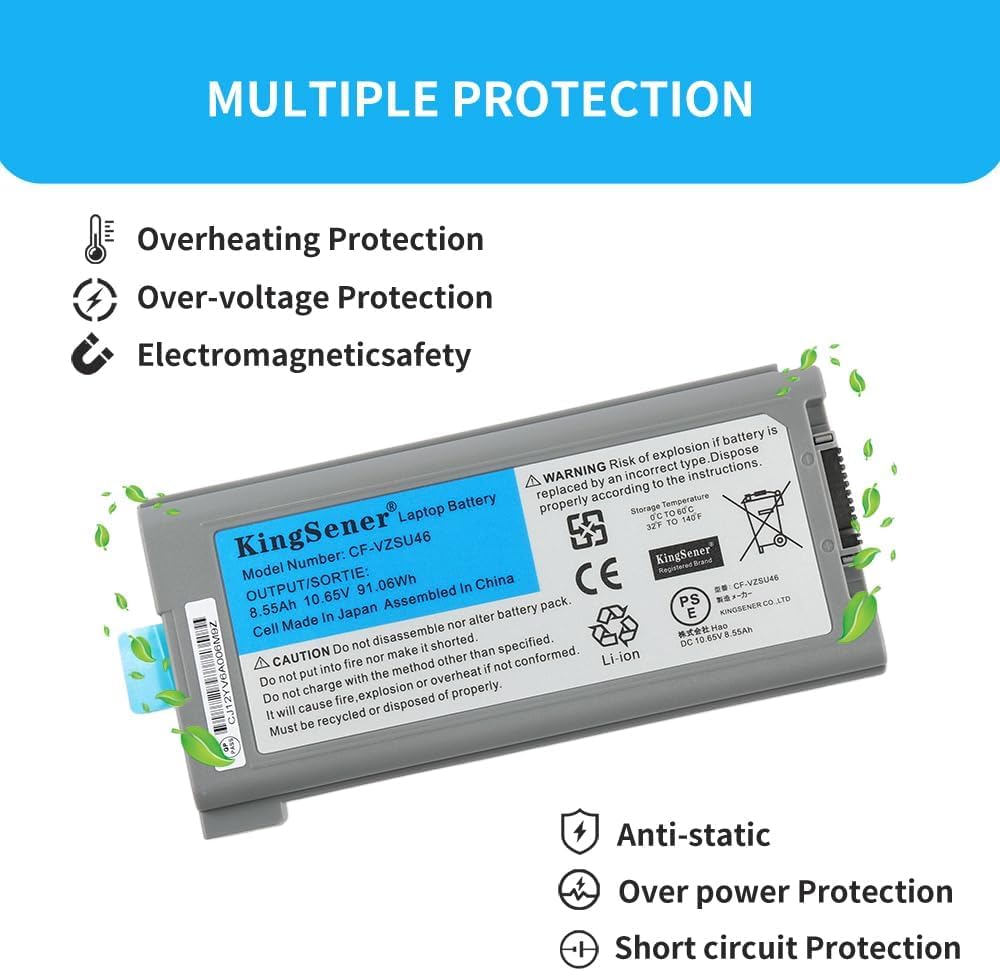 KingSener CF-VZSU46 Laptop Akku Batterie für Panasonic Toughbook CF-30 CF-31 CF-53 CF-VZSU46AU CF-VZ