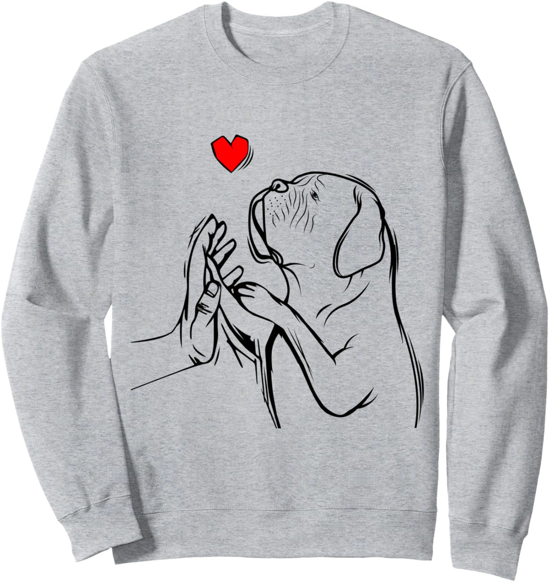 Dogue de Bordeaux Bordeauxdogge Hunde Frauchen Sweatshirt
