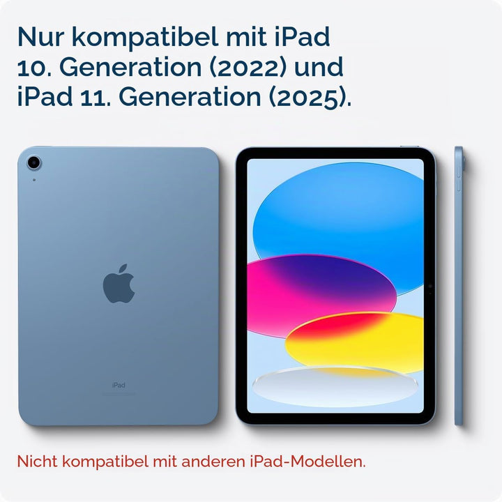 Spigen Rugged Armor Pro Hülle Case kompatibel mit iPad 10. Generation 2022 10,9 Zoll -Schwarz