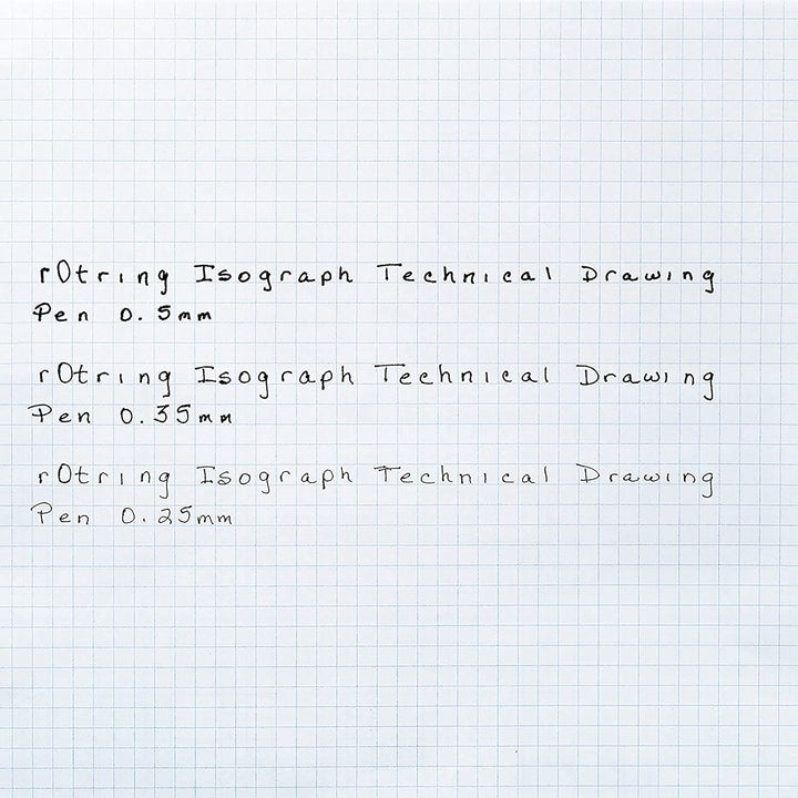 rOtring Isograph technischer Zeichenstift | 0,35 mm nachfüllbare Fineliner, 0,35 mm