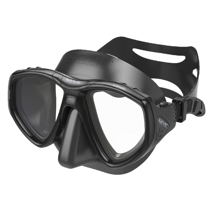 Seac Unisex Tauchmaske ONE, Regular Fit schwarz/schwarz, schwarz/schwarz