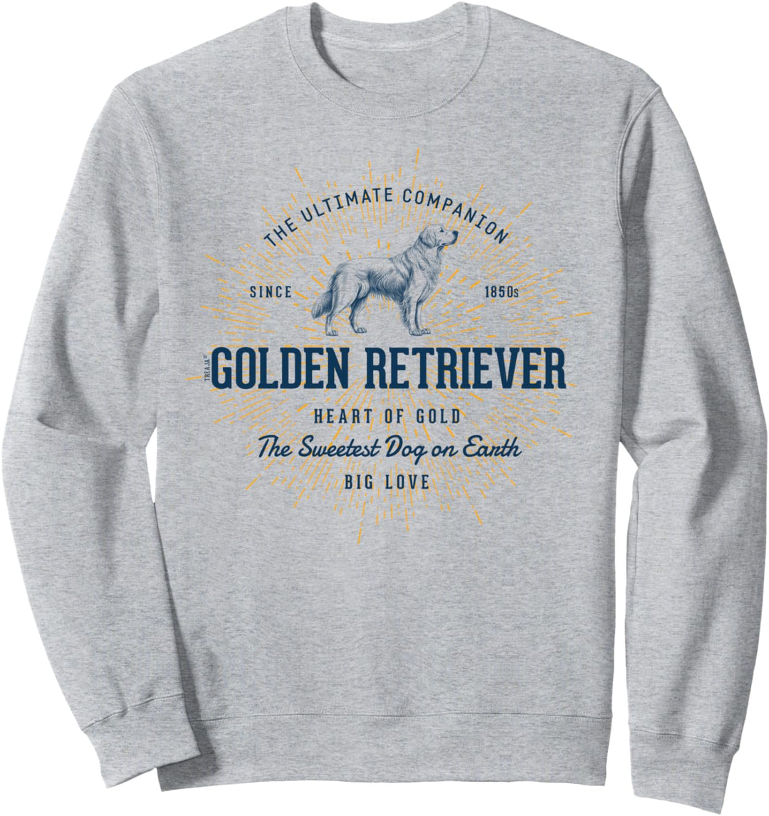 Retro-Stil Golden Retriever Vintage Sweatshirt