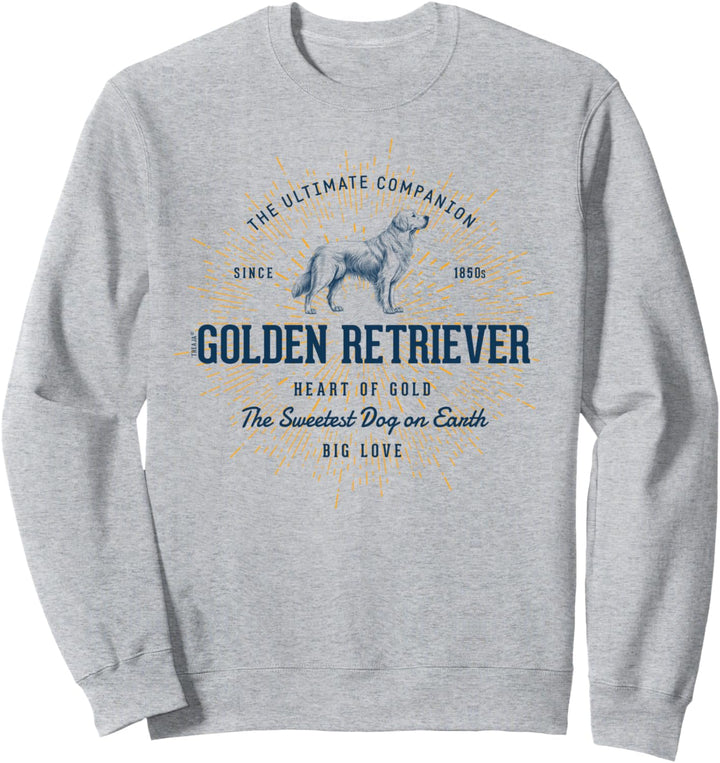 Retro-Stil Golden Retriever Vintage Sweatshirt